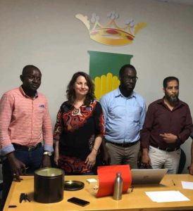 da sinistra Fofana Mouctar, Alessandra Bresciani, Ibrahim Deme Diop (eletto Presidente) e Ahmed Berraou