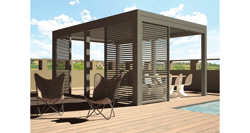 Frangisole a lamelle con filo