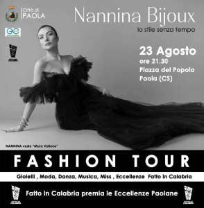 Nannina Bijoux Fashion Tour a Paola il 23 agosto 2023