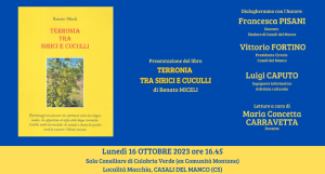 Terronia tra sirici e cuculli: a Casali del Manco presentazione del nuovo romanzo di Renato Miceli