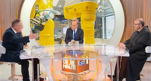 Cinque Minuti 18 gennaio 2024 Bruno Vespa Paolo Benanti Georg Gottlob