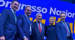 Forza Italia Antonio Tajani e i Vicesegretari Stefano Benigni, Alberto Cirio, Deborah Bergamini, Roberto Occhiuto