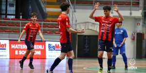 La gioia dei lupacchiotti per la larga vittoria (foto Michele De Marco)