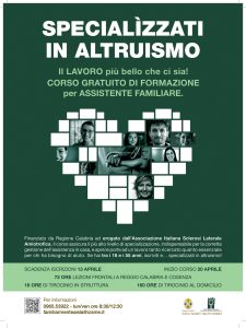 LOCANDINA CORSO AISLA: specializzati in altruismo