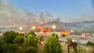 Incendio a Zumpano, il ringraziamento del sindaco a tutti gli intervenuti per domare le fiamme