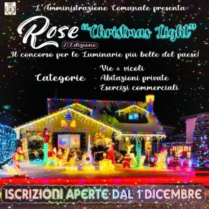 Tutto pronto per la II edizione del concorso “Rose Christmas Light”