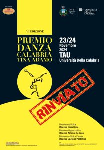 Premio danza Calabria Tina Adamo rinviato a primavera 2025