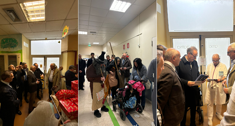 Cosenza, Epifania con i piccoli pazienti dell'Annunziata per il sindaco Franz Caruso