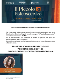 Il Piccolo palcoscenico Castiglione Cosentino