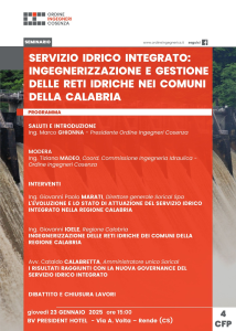 Servizio Idrico Integrato - Locandina evento