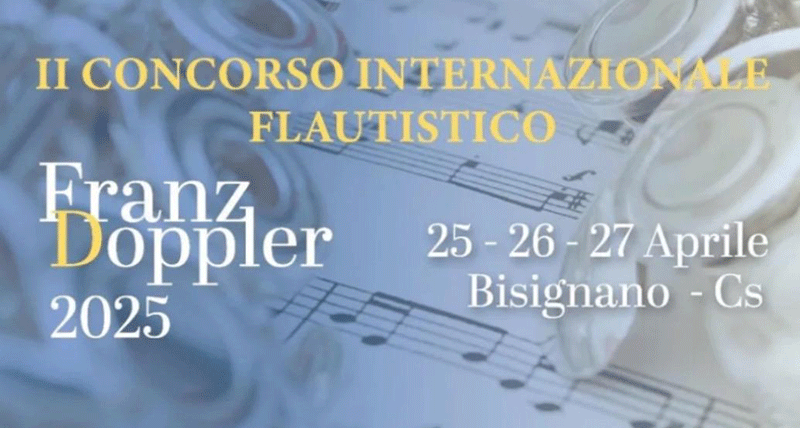 Bisignano concorso internazionale flautistico Franz Doppler 2025