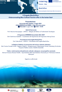 "BlueCulTour”: dalla Calabria parte il progetto di cooperazione Italia-Grecia 