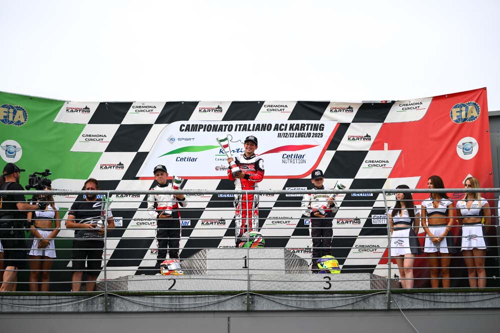 Campionato italiano Aci Karting, il calabrese Michele Orlando trionfa anche a Cremona