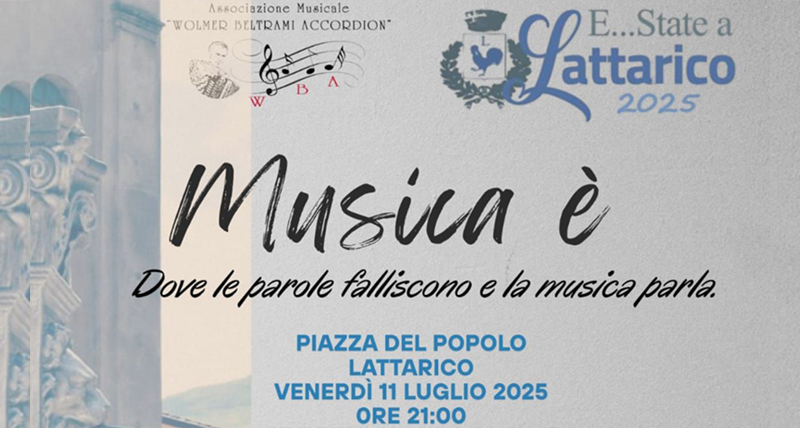 Lattarico, tutto pronto per il concerto "Musica è" della Wolmer Beltrami Accordion