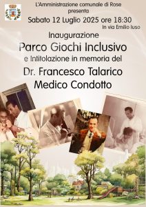 Parco Giochi Inclusivo di Rose in provincia di Cosenza