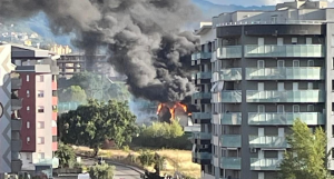 Incendio capannoni di Rende
