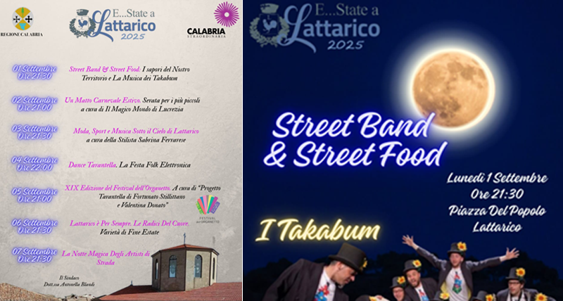 E State a Lattarico 2025