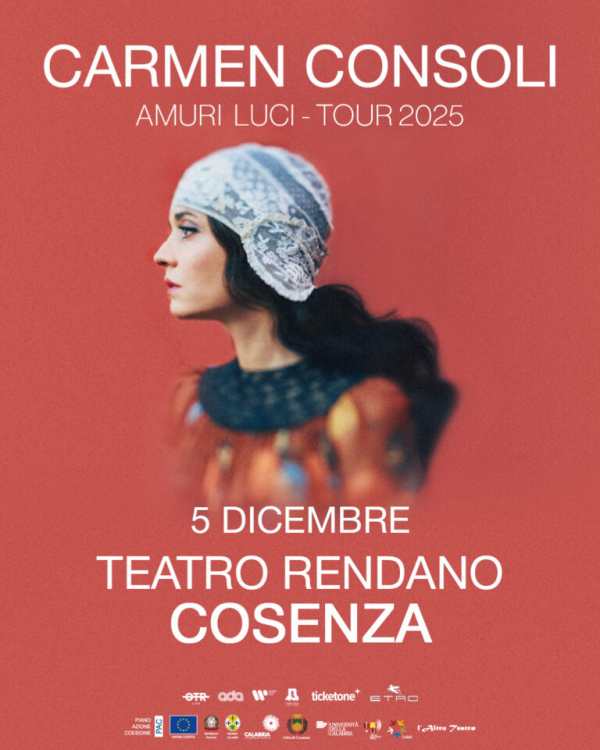 locandina carmen consoli 5 dicembre
