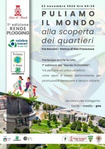 Plogging appuntamento a Rende