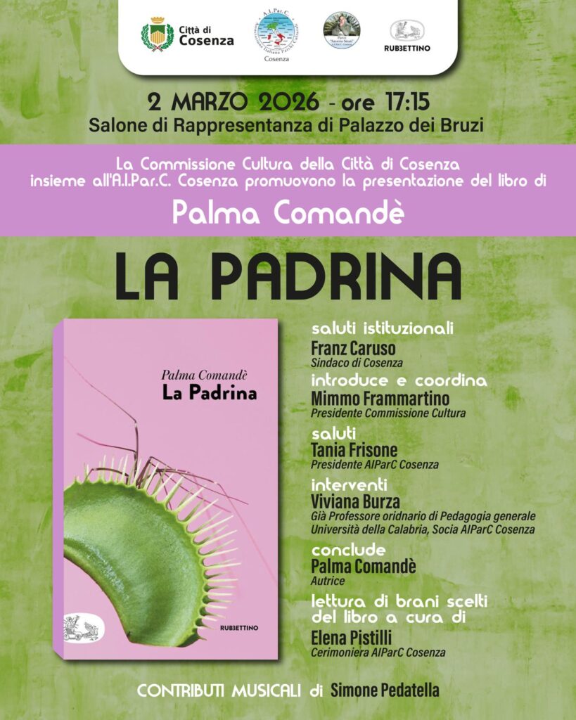 Palma Comandè presenta a Cosenza “La Padrina” letteratura, memoria e libertà femminile