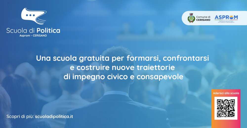 Cerisano diventa capitale della formazione: nasce la Scuola di Politica internazionale