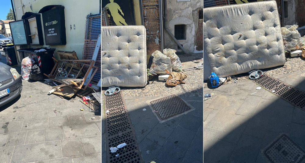 Piazza Valdesi, corso Telesio e lungo Crati di Cosenza nel degrado, tra risse e spazzatura