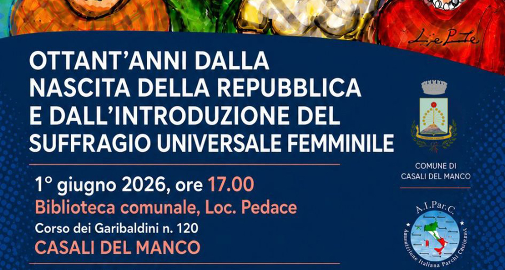 A Casali del Manco due giornate per gli 80 anni della Repubblica e del voto alle donne