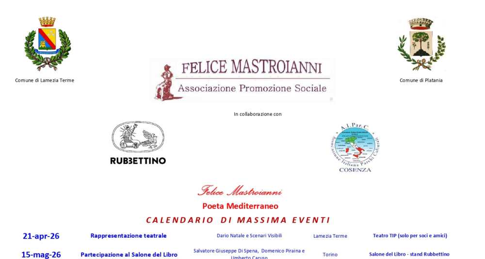 Felice Mastroianni, poeta della Calabria mediterranea