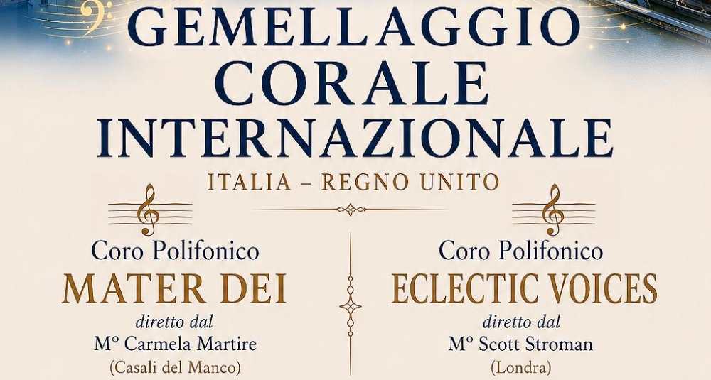 Casali del Manco protagonista di un gemellaggio corale internazionale con Londra