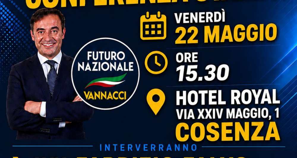 Da Cosenza la scalata di “Futuro Nazionale”: Sasso accelera sul tour calabrese e chiama a raccolta i militanti