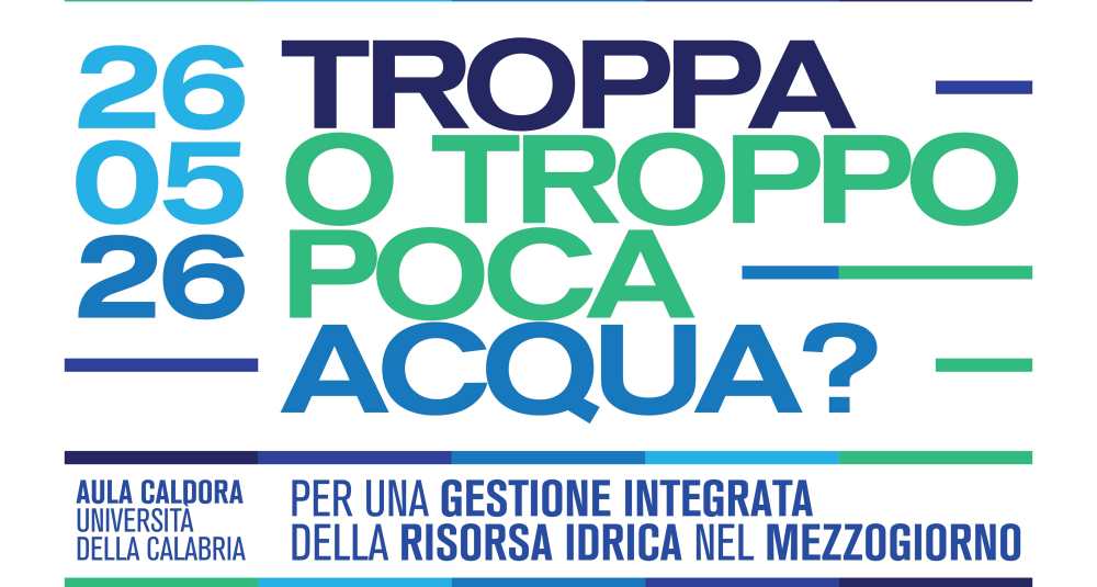 “Troppa o troppo poca acqua?”: i dilemmi del clima al centro del dibattito all’Unical
