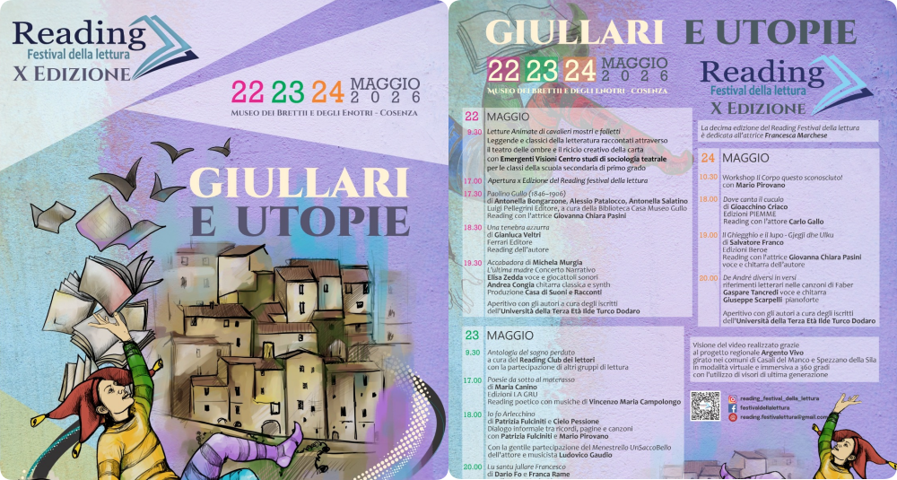 Al Museo dei Brettii di Cosenza prende il via il X “Reading – Festival della Lettura”