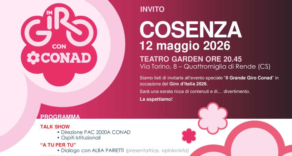 PAC 2000A porta “Il Grande Giro” a Cosenza: serata di stelle al Teatro Garden di Rende