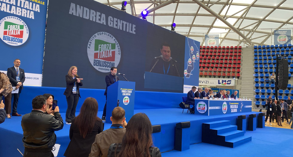 Intervento deputato Andrea Gentile al congresso regionale di Forza Italia in Calabria