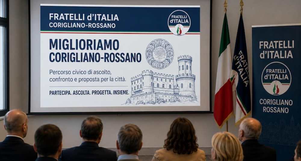 FdI lancia “Miglioriamo Corigliano-Rossano”: dipartimenti aperti a tutti
