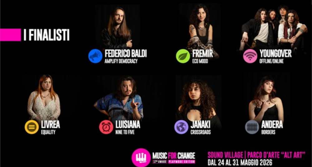Sound Village Academy 2026: i finalisti di Music for Change si riuniscono a Rende