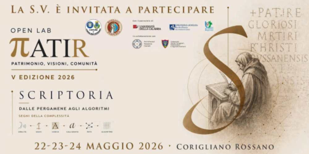 Scriptoria al via: al Patir un laboratorio per riscrivere l’identità cittadina