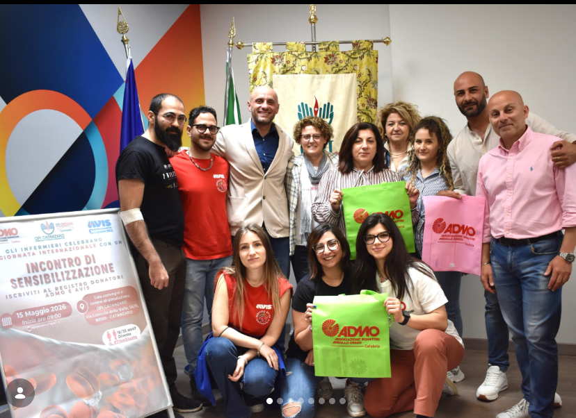 “Giornata Internazionale dell’Infermiere”, il “manifesto” di prevenzione solidarietà di OPI Catanzaro, Avis e Admo