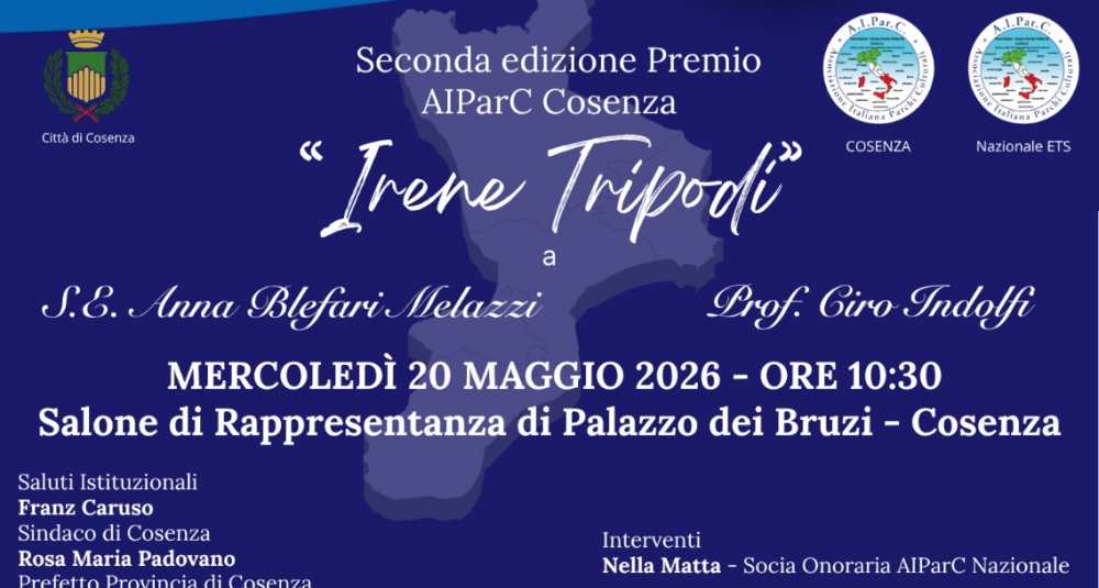 Premio AIParC Cosenza “Irene Tripodi” – II Edizione