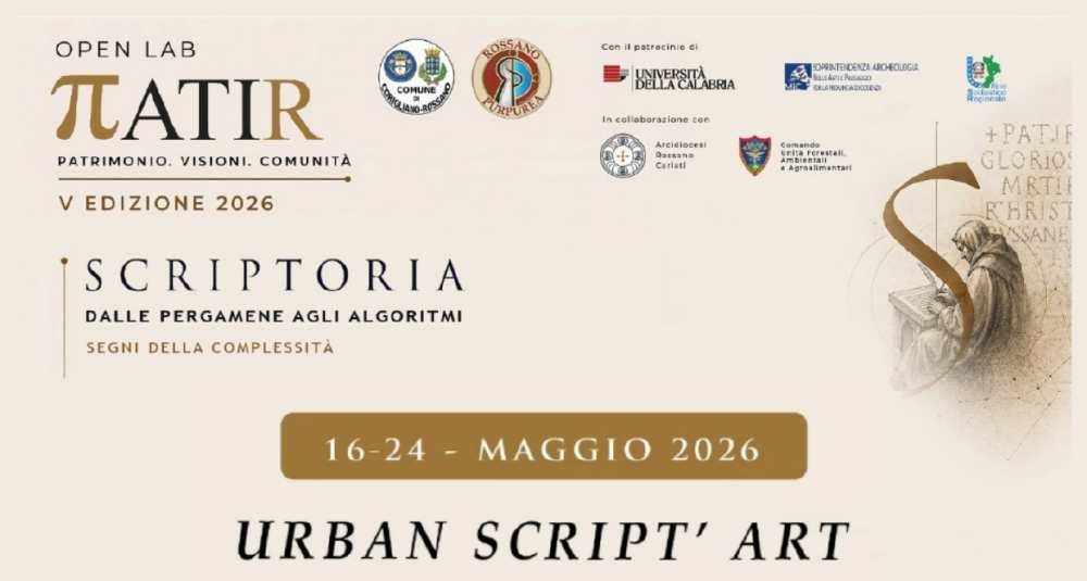 Scriptoria lancia Urban Script’Art: a Corigliano-Rossano un’ambiziosa narrazione tra le vie della città