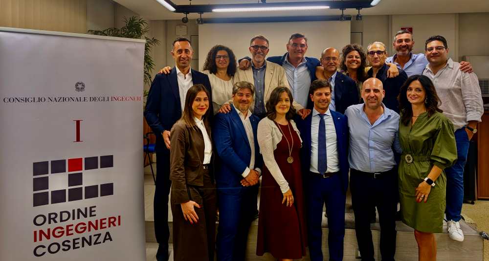 Ordine degli Ingegneri di Cosenza, si insedia il nuovo Consiglio: Pierluigi Catanzaro è il Presidente