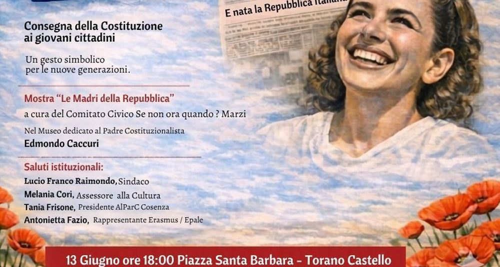Festa della Repubblica Torano Castello 13 giugno 2026