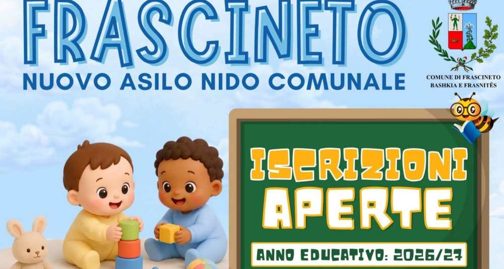 Frascineto, aprono le iscrizioni al nuovo asilo nido: servizio a costo zero per le famiglie