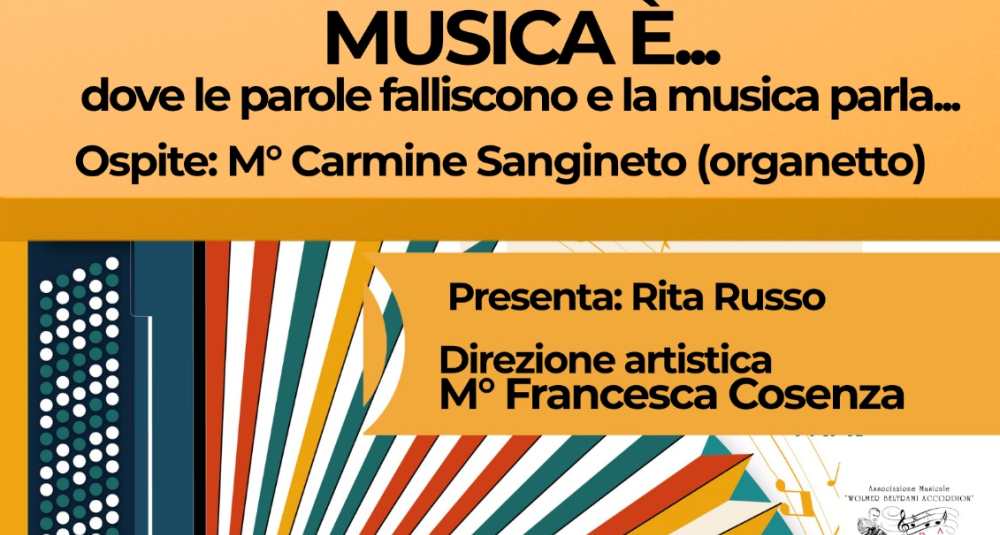 “Musica è…”: il 4 luglio a Lattarico il gran finale del progetto Maestri e Melodie
