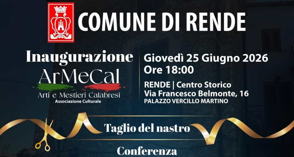 Centro storico di Rende: a Palazzo Vercillo Martino nasce la casa degli antichi mestieri
