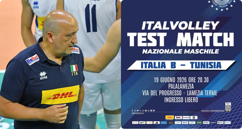 Lamezia abbraccia l’Italvolley: venerdì il test match contro la Tunisia