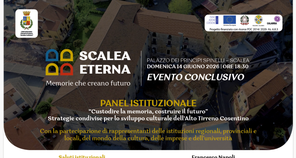 Scalea Eterna, gran finale a Palazzo Spinelli per lo sviluppo culturale del territorio