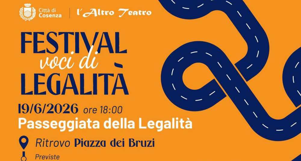 Cosenza, domani si chiude il Festival “Voci di Legalità” con corteo e musica in piazza