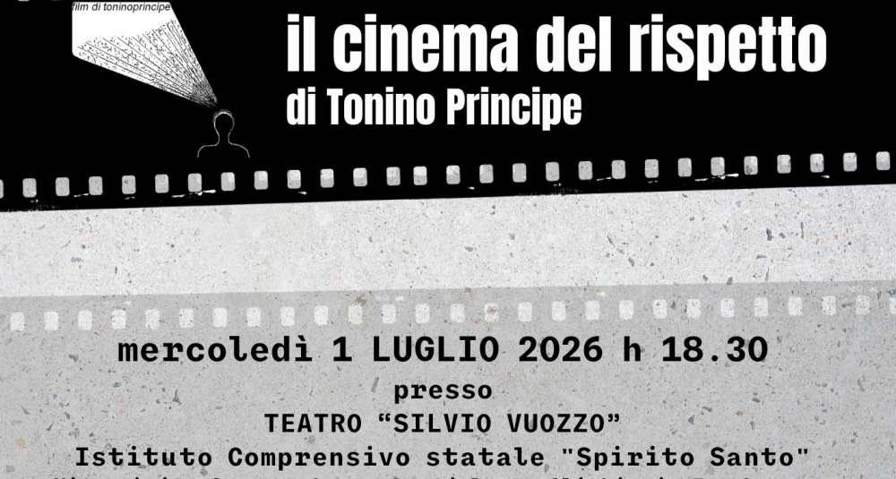 Cosenza, al Teatro Vuozzo arriva “Il cinema del rispetto” di Tonino Principe