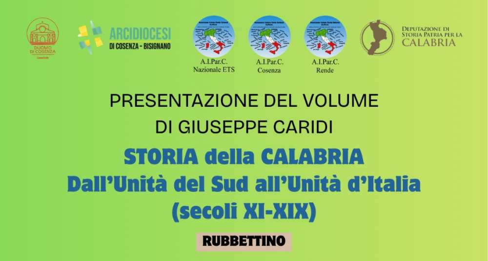 Cosenza, la storia della Calabria protagonista in Cattedrale: il 17 giugno la presentazione del nuovo volume di Giuseppe Caridi